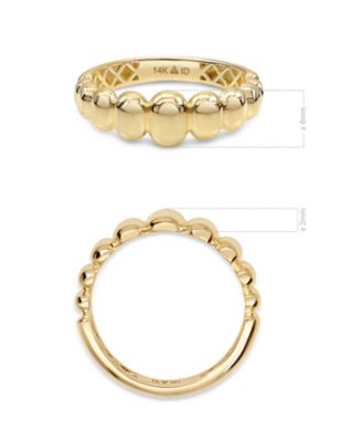 Dome Puffy Ring in 14K Gold, Size 6, approx. 2.8 grams