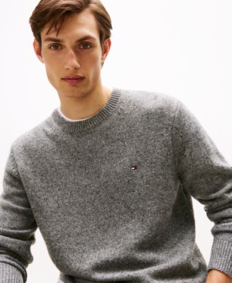 Men's Lambswool Blend Donegal Crewneck Sweater