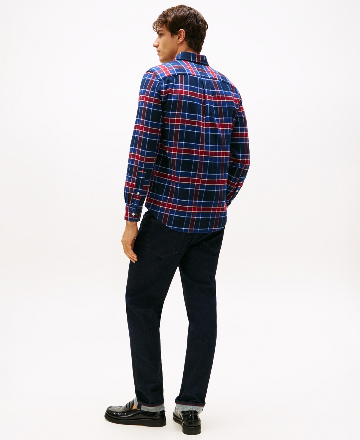 Tommy Hilfiger Brushed Flannel Check Print Shirt In Multi
