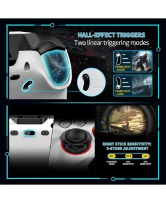 Wireless 5th Gen Elite PS4 Controller, 1200mAh Battery, Dual Motors, 6-Axis Gyro, 3.5mm Audio Jack, Turbo Mode, Compatible with PS4/PC