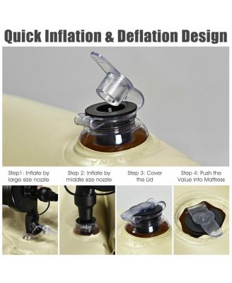 inflatable suv air backseat mattress travel pad with pump camping