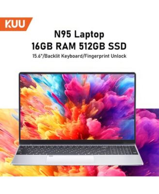 15.6'' Laptop Intel Alder Lake N95,up to 3.4GHz,16GB RAM 512GB SSD Windows 11 Pro