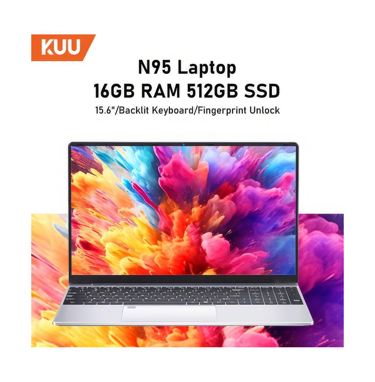 memzuoix 15.6'' Laptop Intel Alder Lake N95,up to 3.4GHz,16GB Ram 512GB Ssd Windows 11 Pro