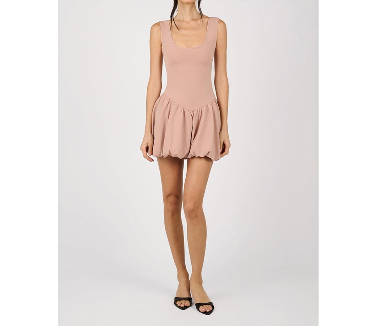Women's Deep V Waist Bubble Dress