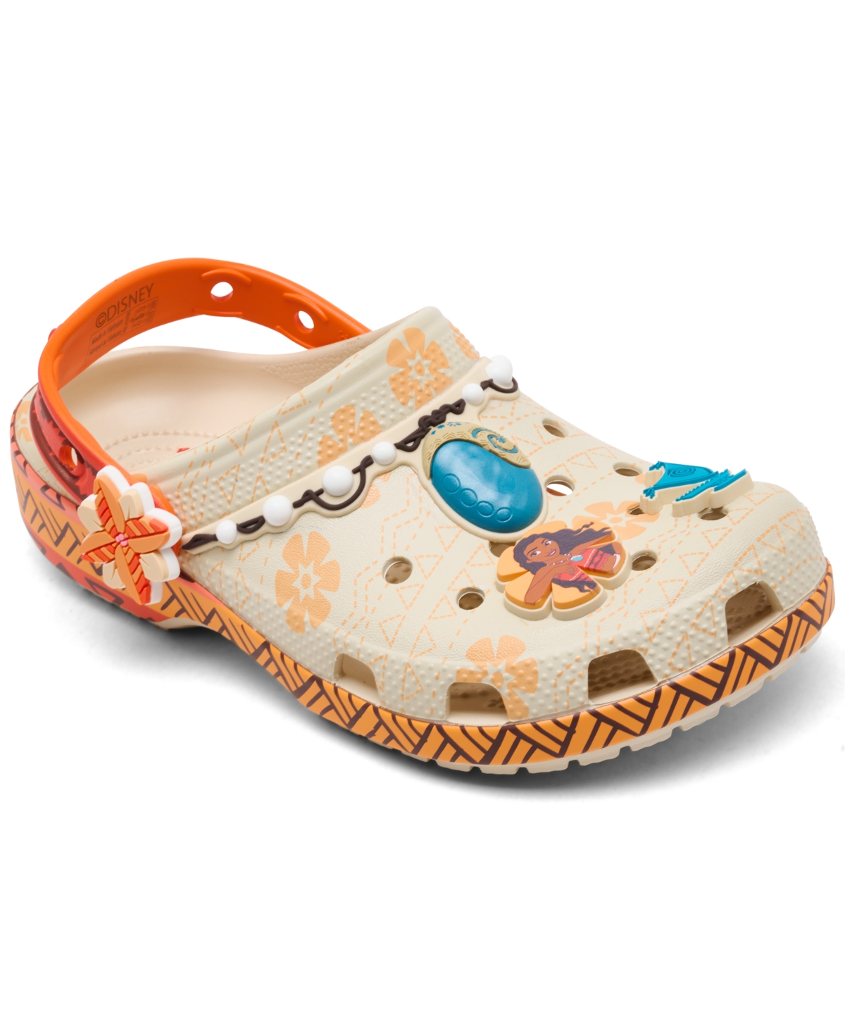 Crocs X Disney Little Kids Moana Classic Clogs From Finish Line In Multi
