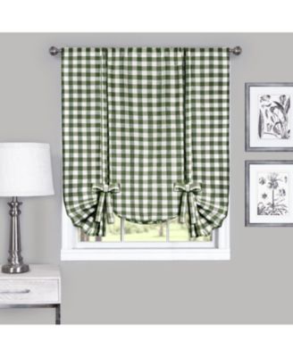 Buffalo Check Gingham Custom Window Curtain Treatments