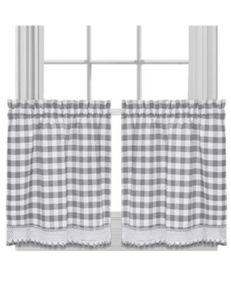 Buffalo Check Gingham Custom Window Curtain Treatments