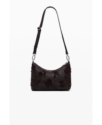 Women's Small textured floral crossbody bag