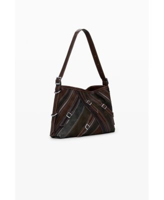 Women's Medium shoulder bag with stitching