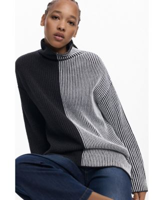 Women's Two-tone striped sweater