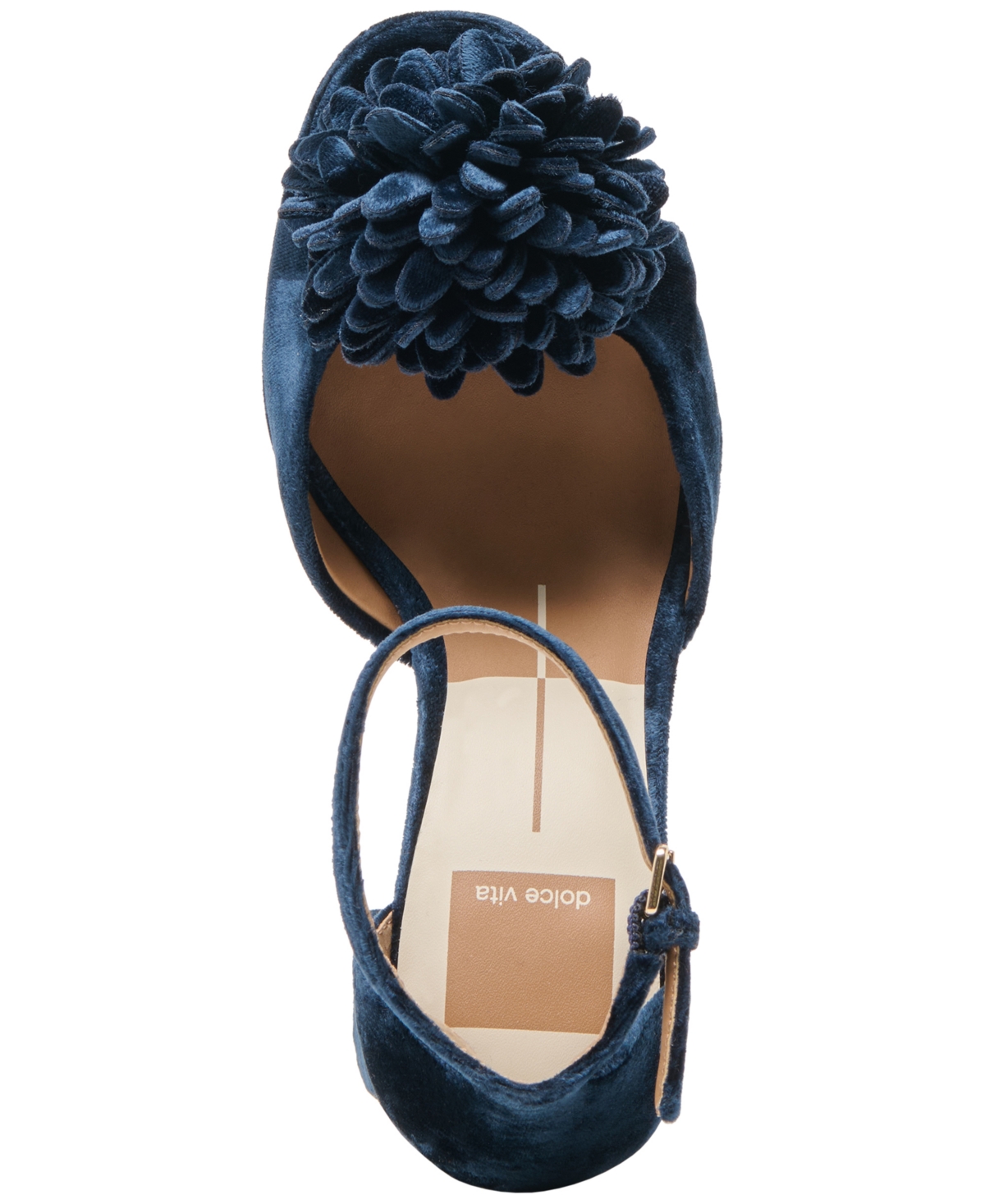 Dolce Vita Perel Platform Ankle Strap Sandal In Blue