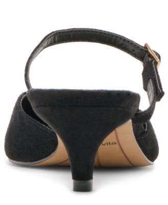 Women's Morgen Two-Piece Kitten-Heel Mule Pumps