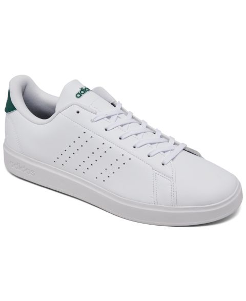 Мужские кроссовки adidas Advantage 2.0 Casual Tennis Sneakers, цвет: Белый / Зелёный