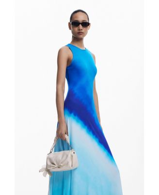Women's Tie-dye ruched dress