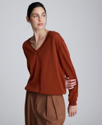 Women's V-Neck Pullover Sweater