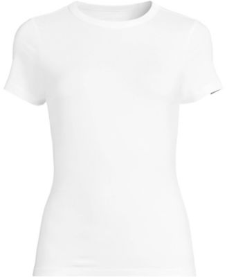 Women's Petite Short Sleeve Cooling Crew Neck T-Shirt