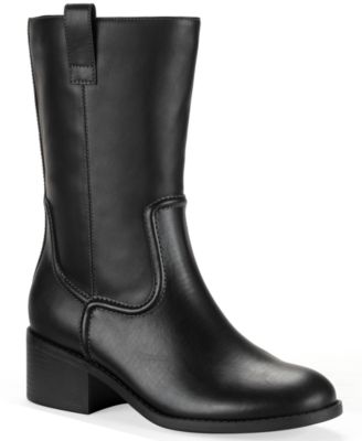 Style & Co - Women's Inezz Mid Shaft Faux-Leather Boots, Macy's Exclusive