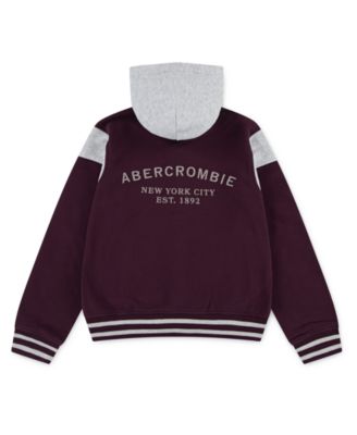 Boys Fleece Hooded Bomber Jacket