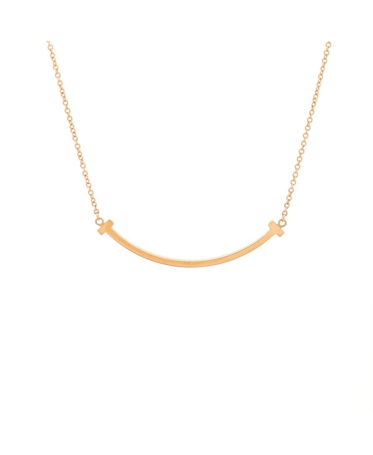 Pre-Owned Tiffany & Co. T Smile Pendant Necklace - 18k yellow gold