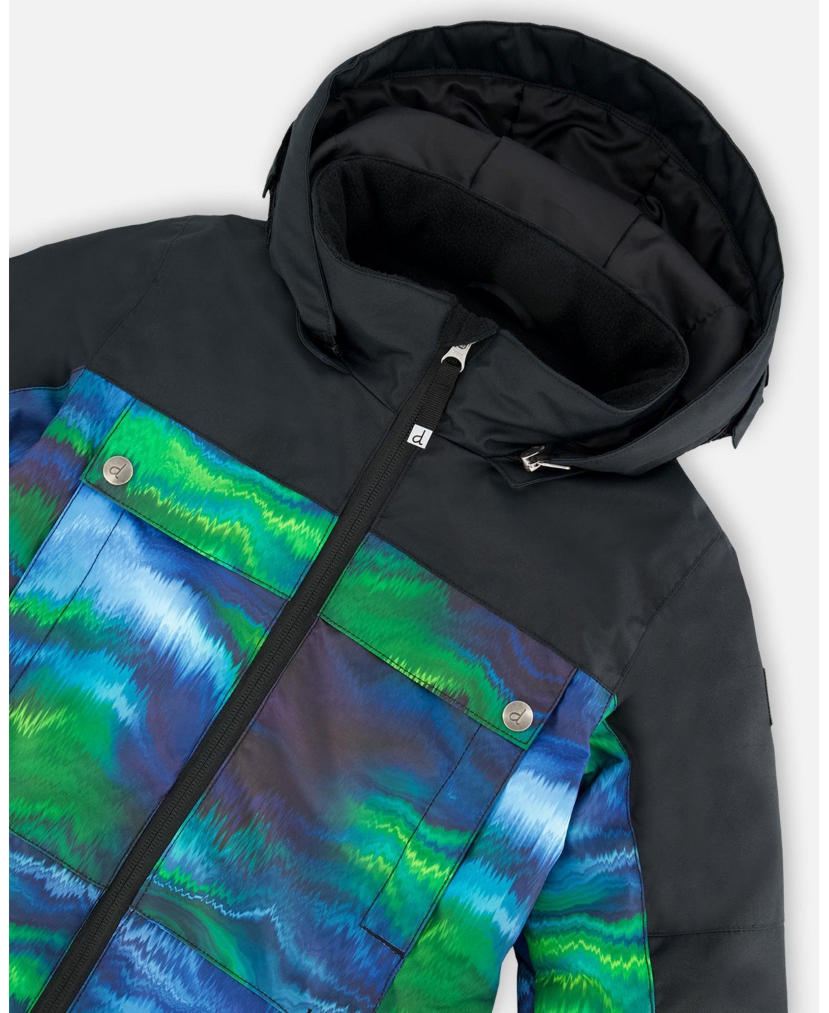 Deux par Boy One-Piece Teknik Snowsuit Aurora Borealis