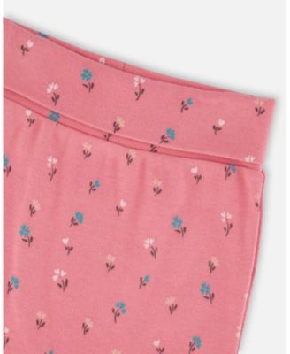 Baby Girl Cotton Evolutive Pant Pink Floral - Baby