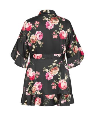 Plus Size Arcadia Short Kimono