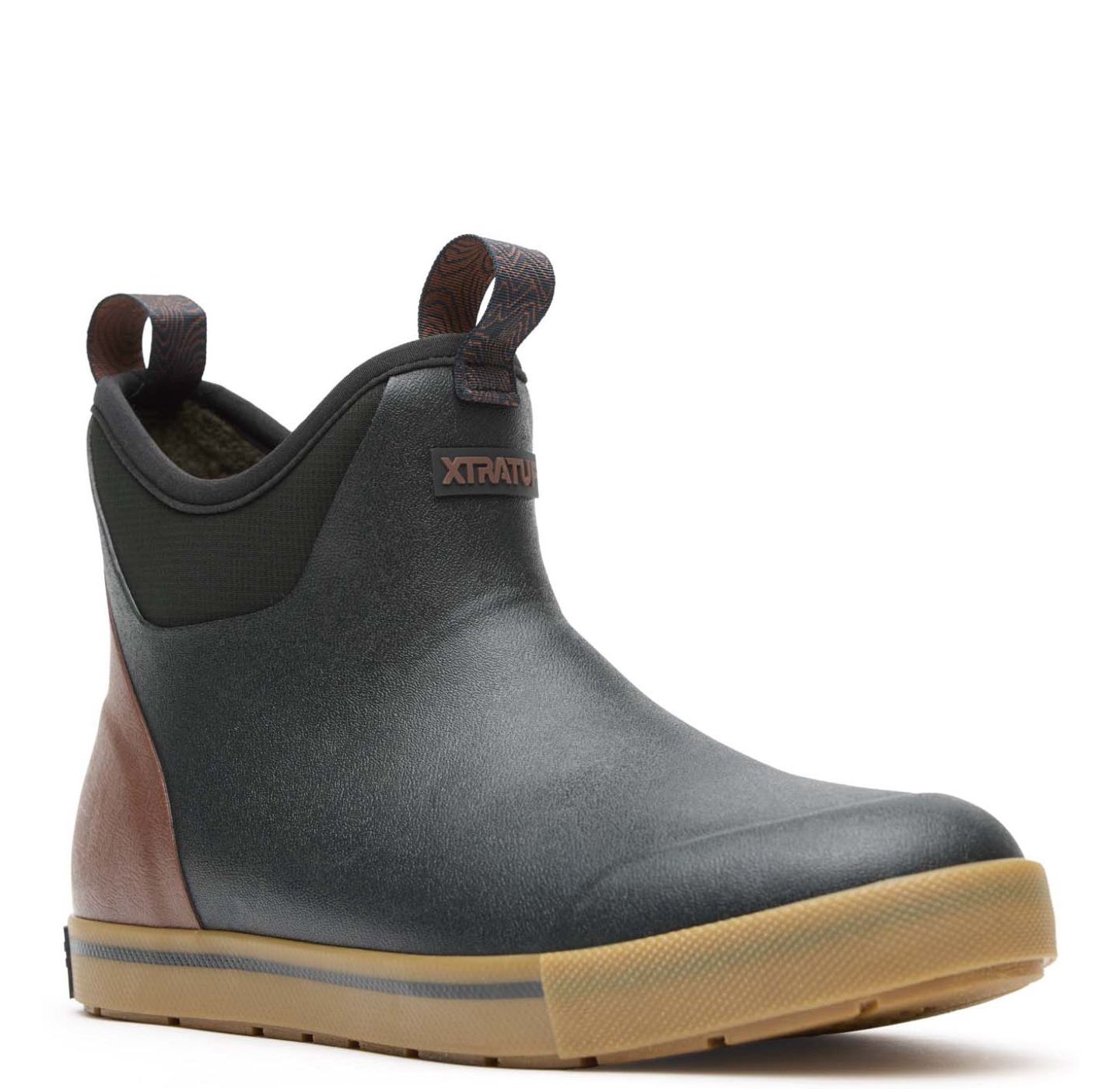 Мужские ботинки XTRATUF Camp Fleece Lined Ankle Deck Boot, цвет: Чёрный — фото 7