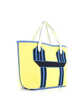 Pre-Owned Hermes Pursangle Tote Canvas with Leather