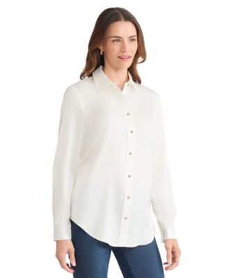 Women's Collared Long Sleeve Top