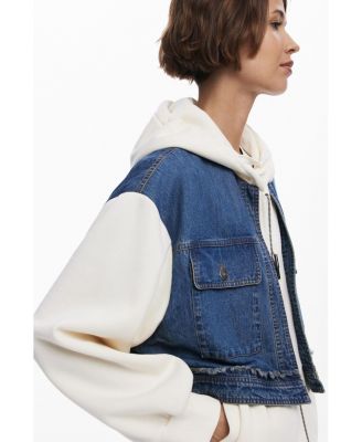 Women's Denim combined sweatshirt