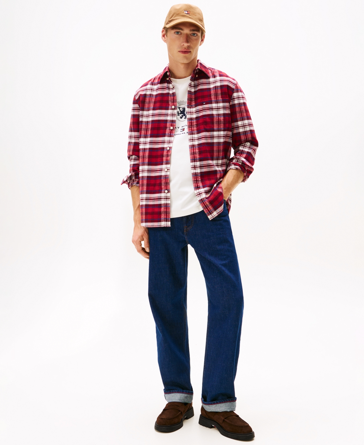 Tommy Hilfiger Regular Fit Check Flannel Shirt In Multi