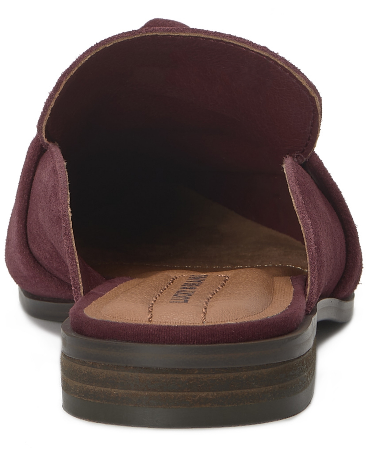 Lucky Brand Women's Adenia Pointy-toe Mule Flats In Burgundy