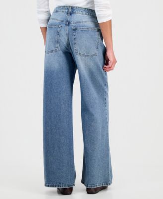 Women's Studded Wide-Leg Jeans, Macy's Exclusive