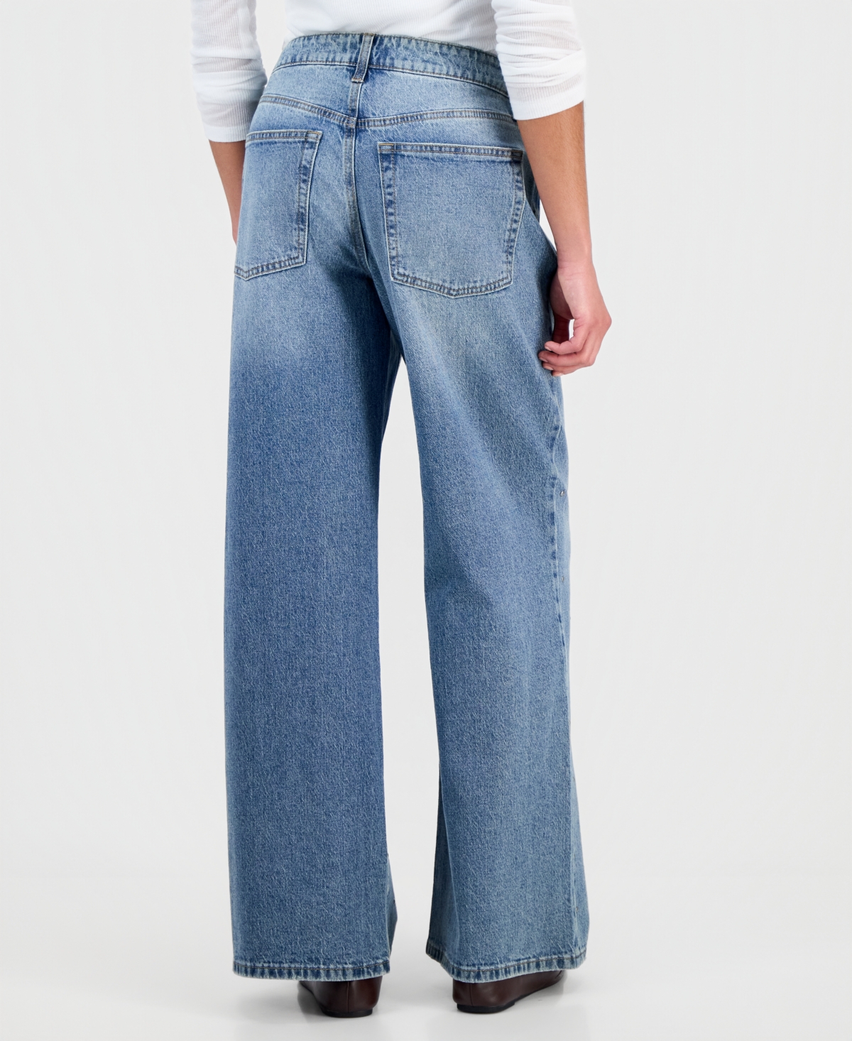 And Now This Women's Studded Wide-Leg Jeans, Macy's Exclusive