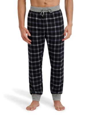 Men's Long Sleeve Crew Flannel Sleep Set