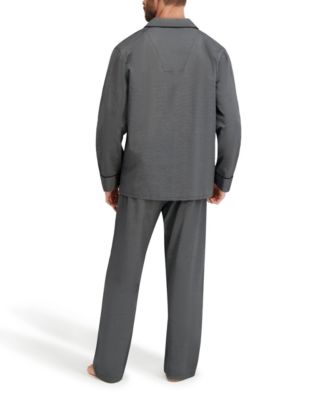 Men's Woven Button Down Pajama Sleep Set