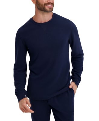 Men's Waffle Crew Neck Sleep Set