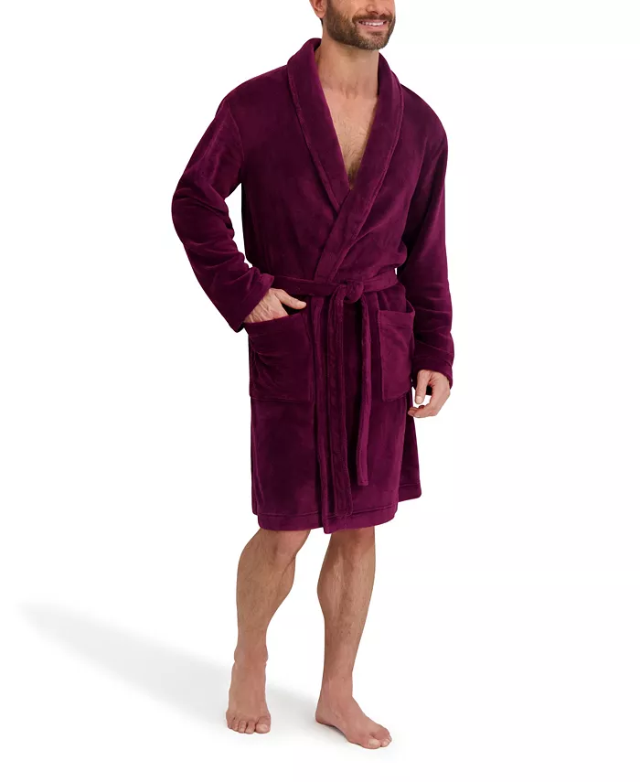 Men's Adjustable Plush Robe - thumbnail 8