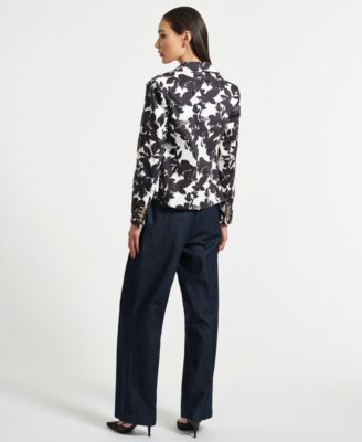 Women's Single Breasted Sateen Jacket