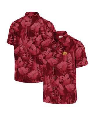 Tommy Bahama - Men's Burgundy Washington Commanders Big Tall Coast Nuevo Fronds IslandZone Button-Up Shirt