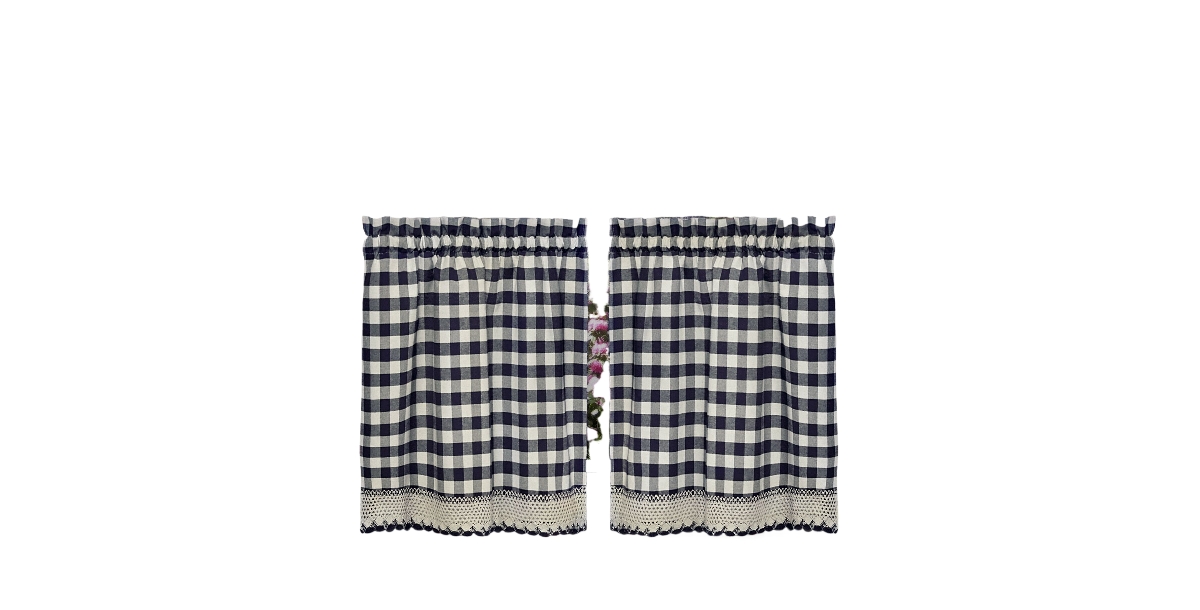 GoodGram Buffalo Check Gingham Custom Window Curtain Treatments