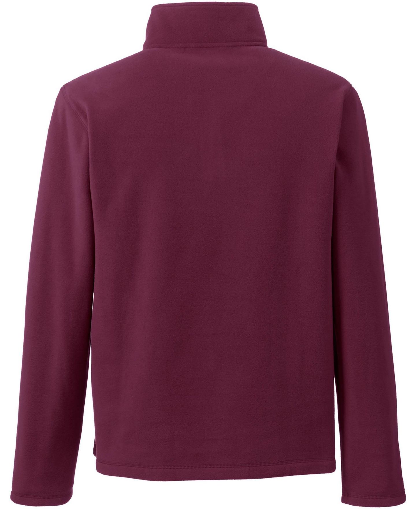 Мужской свитер Lands' End Lightweight Fleece Quarter Zip Pullover, цвет: Бордовый — фото 3