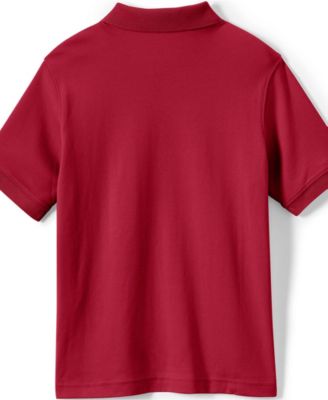 Boys Short Sleeve Interlock Polo Shirt