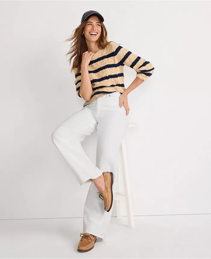 Petite High Rise Wide Leg Denim Jeans - thumbnail 4