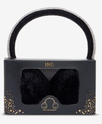 I.N.C. International Concepts - Crystal Band Faux Fur Earmuff