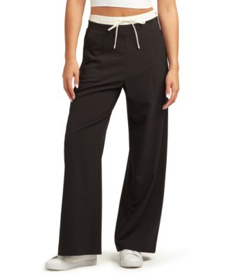 BCX - Women's Heather High-Rise Pull-On Pants
