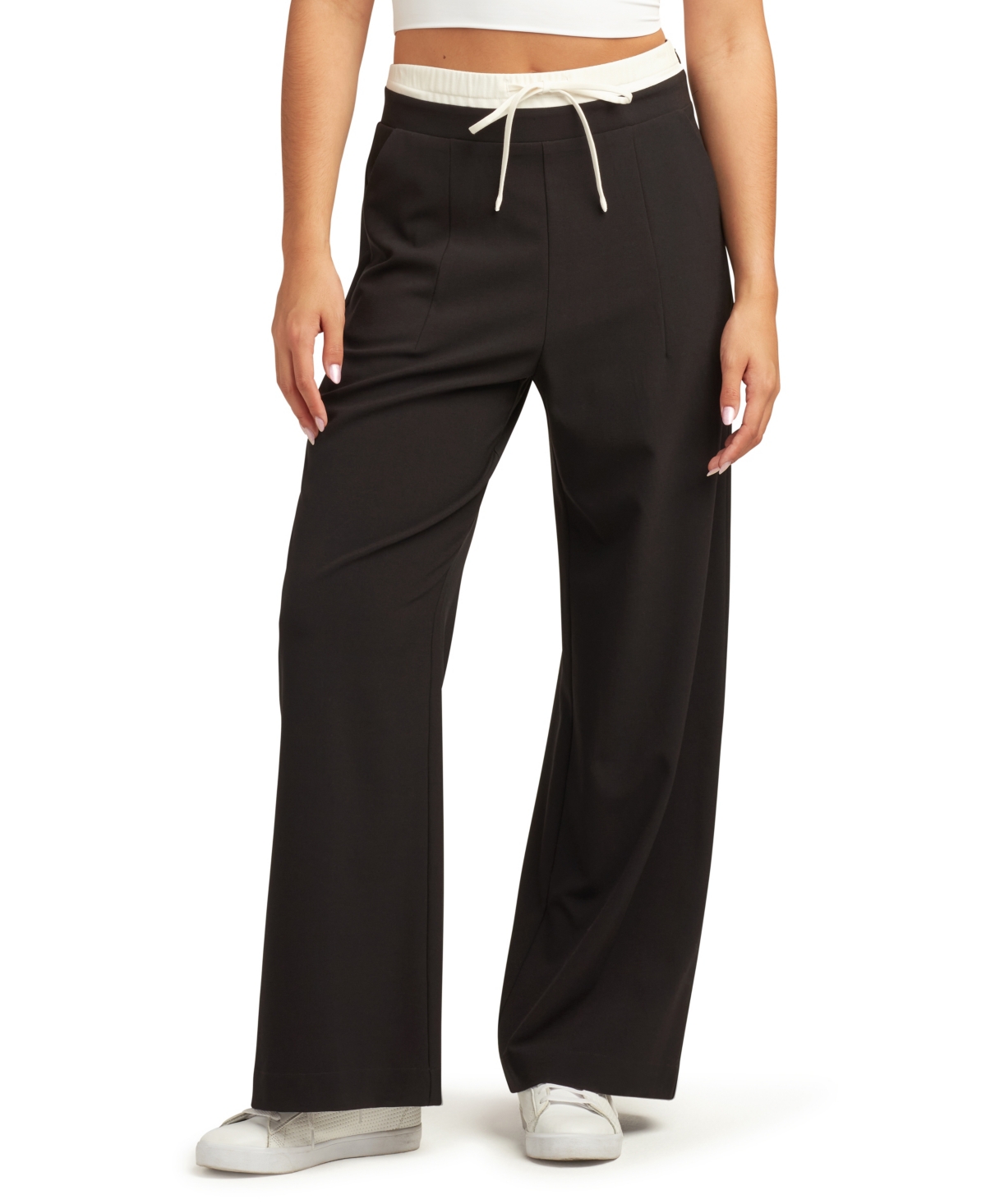 Bcx Juniors Heather High-rise Pull-on Pants In Brown
