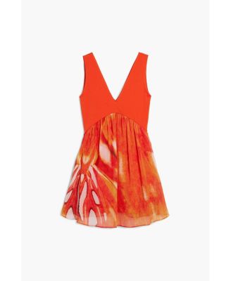 Women's Short dress with ethnic print