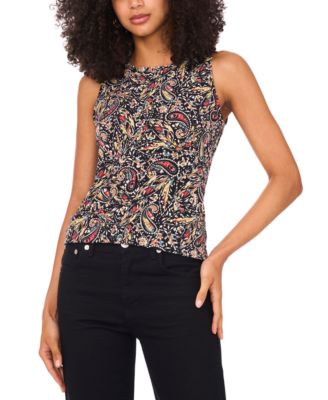 Vince Camuto - Women's Crewneck Sleeveless Tank Top