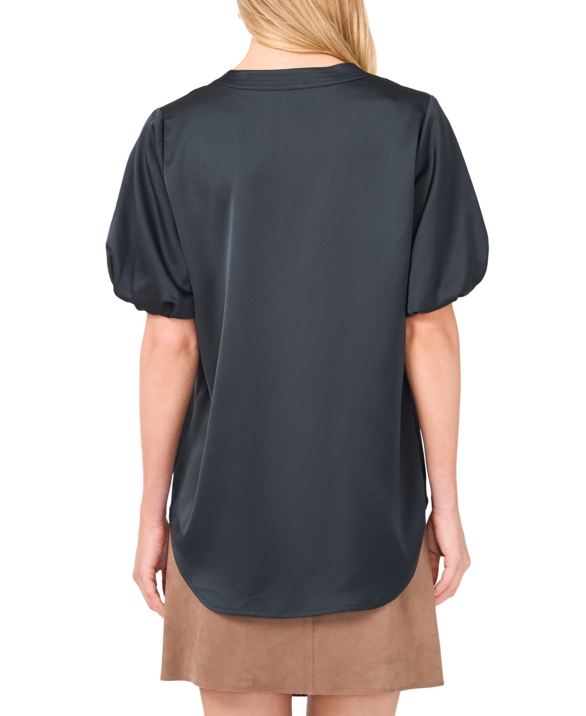 Vince Camuto Women's V-Neck Puff-Sleeve Top